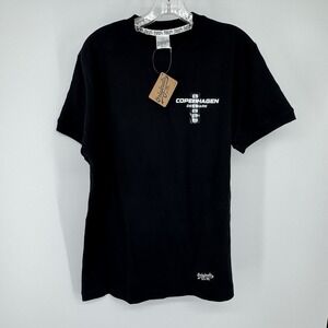 Copenhagen Denmark Men's‎ Large Black Graphic Tee Originals by PM Streetwear